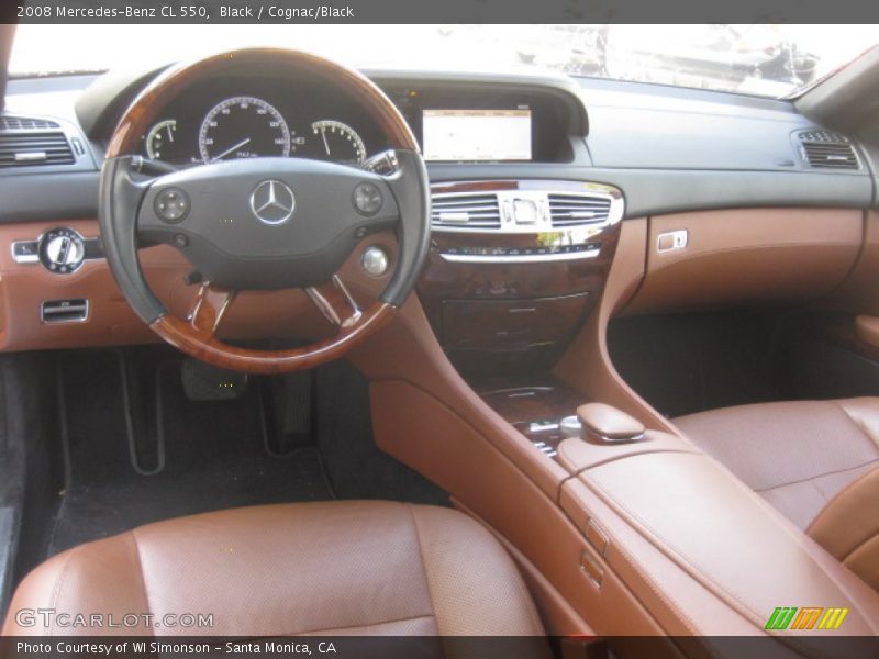 Black / Cognac/Black 2008 Mercedes-Benz CL 550