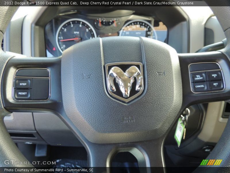 Deep Cherry Red Crystal Pearl / Dark Slate Gray/Medium Graystone 2012 Dodge Ram 1500 Express Quad Cab