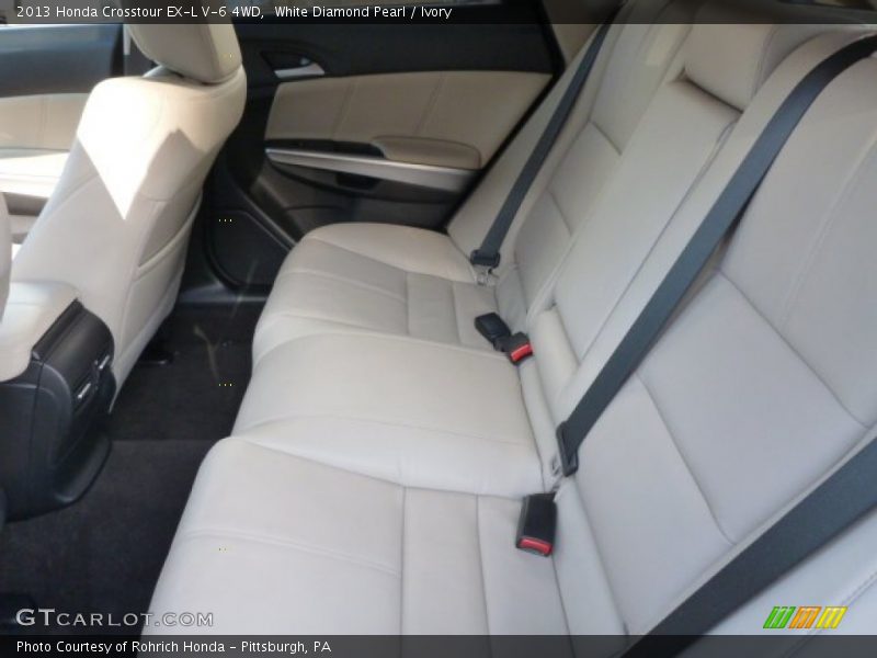 White Diamond Pearl / Ivory 2013 Honda Crosstour EX-L V-6 4WD