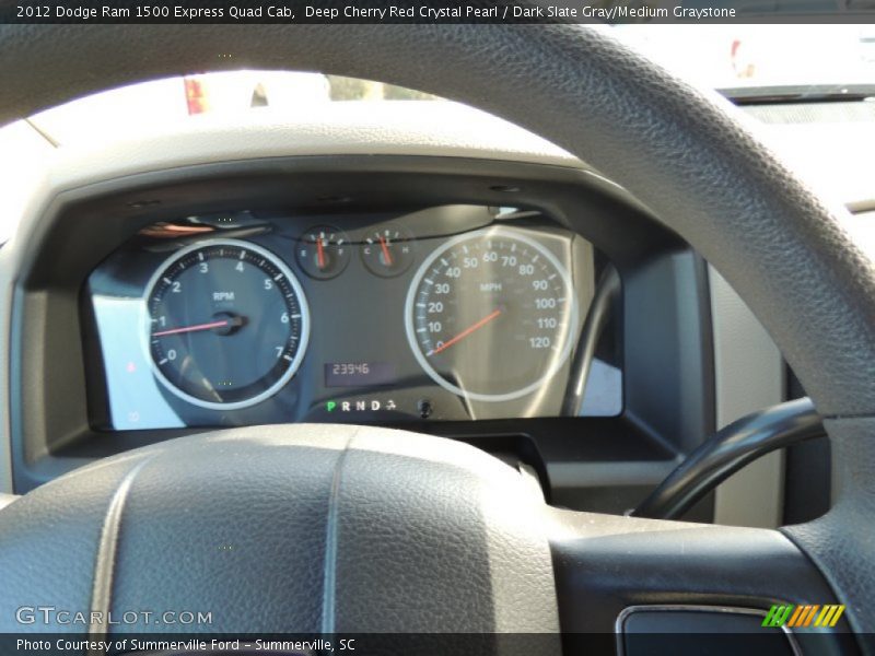 Deep Cherry Red Crystal Pearl / Dark Slate Gray/Medium Graystone 2012 Dodge Ram 1500 Express Quad Cab