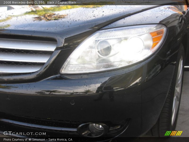 Black / Cognac/Black 2008 Mercedes-Benz CL 550