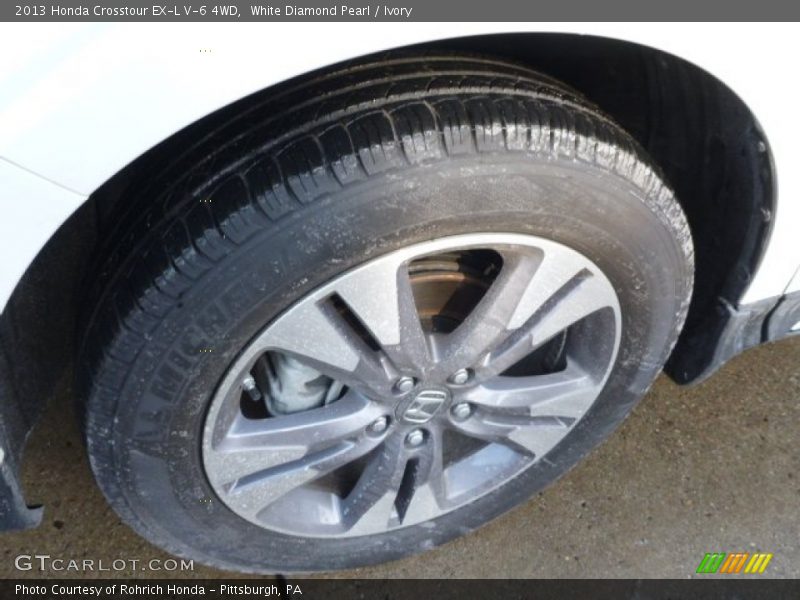 White Diamond Pearl / Ivory 2013 Honda Crosstour EX-L V-6 4WD