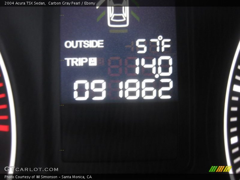 Carbon Gray Pearl / Ebony 2004 Acura TSX Sedan