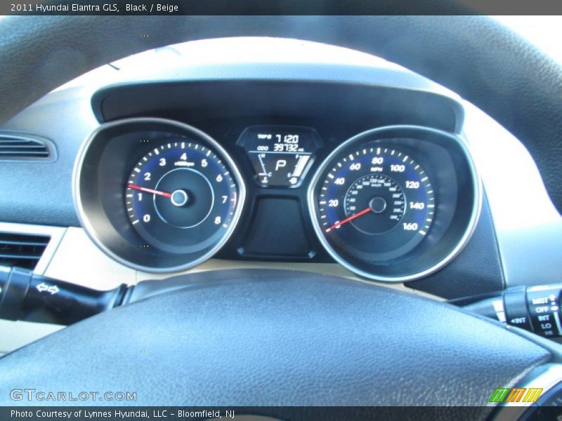 Black / Beige 2011 Hyundai Elantra GLS