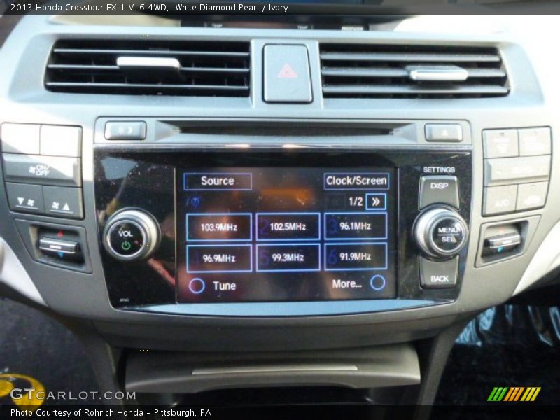 White Diamond Pearl / Ivory 2013 Honda Crosstour EX-L V-6 4WD