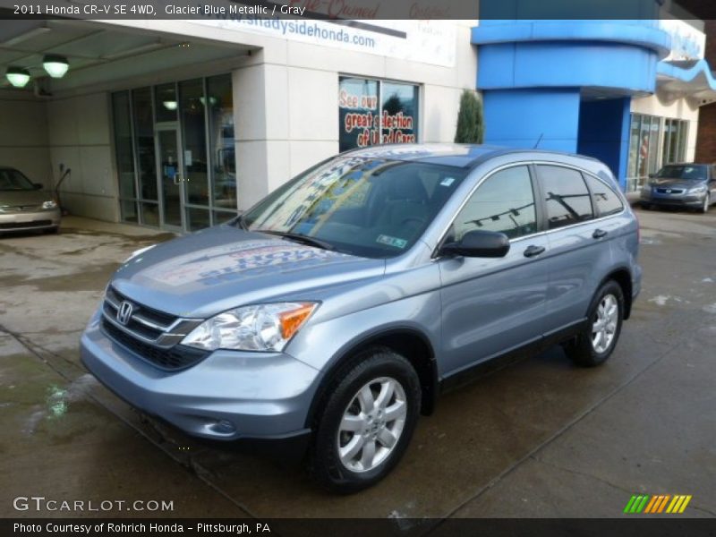 Glacier Blue Metallic / Gray 2011 Honda CR-V SE 4WD