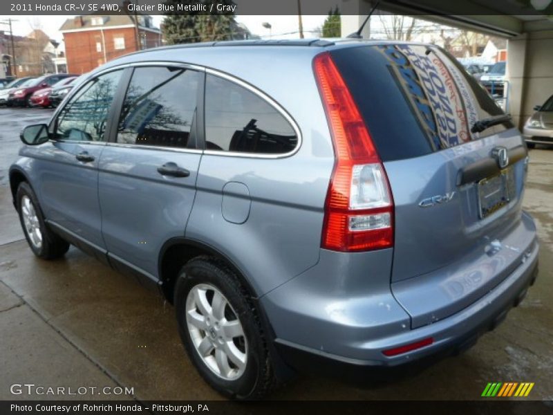 Glacier Blue Metallic / Gray 2011 Honda CR-V SE 4WD