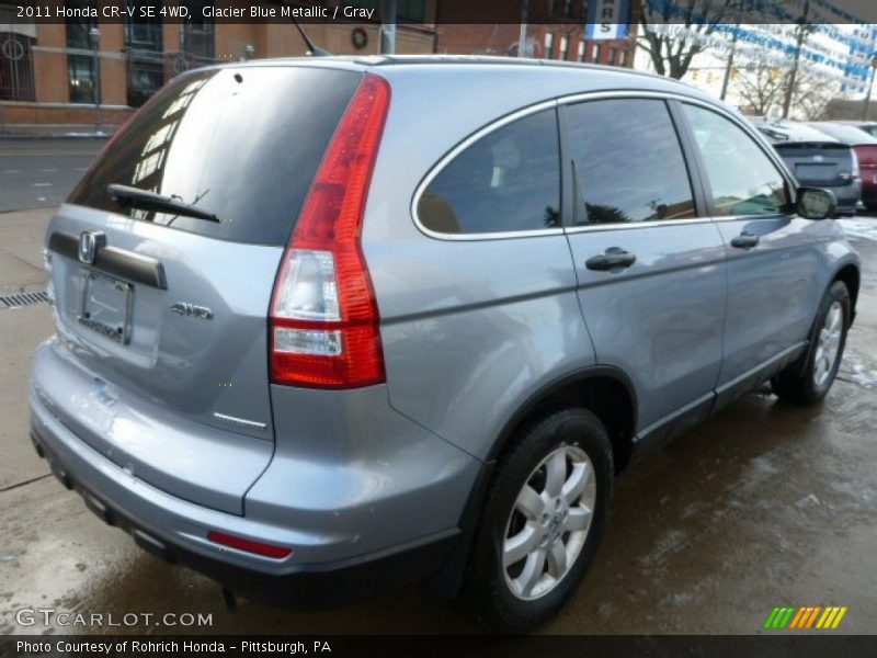 Glacier Blue Metallic / Gray 2011 Honda CR-V SE 4WD