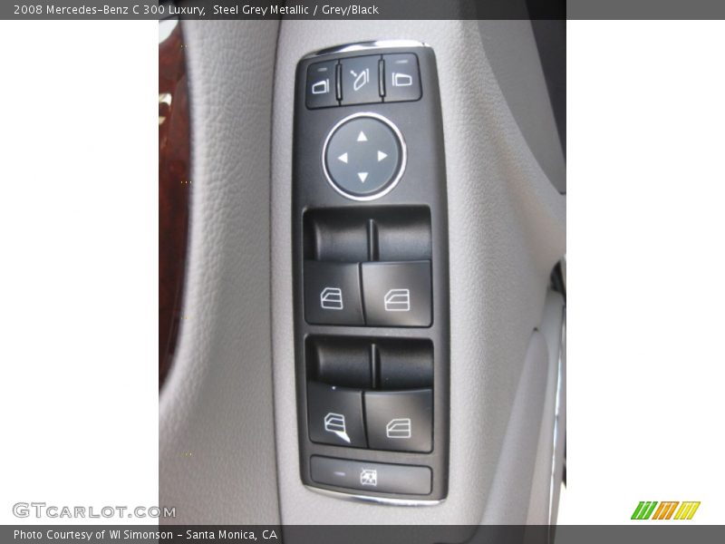 Steel Grey Metallic / Grey/Black 2008 Mercedes-Benz C 300 Luxury
