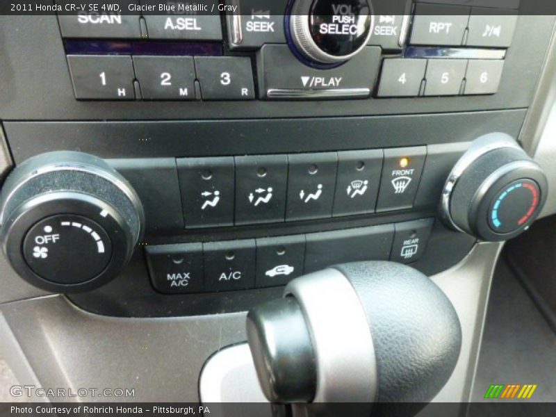 Glacier Blue Metallic / Gray 2011 Honda CR-V SE 4WD