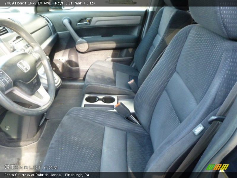 Royal Blue Pearl / Black 2009 Honda CR-V EX 4WD