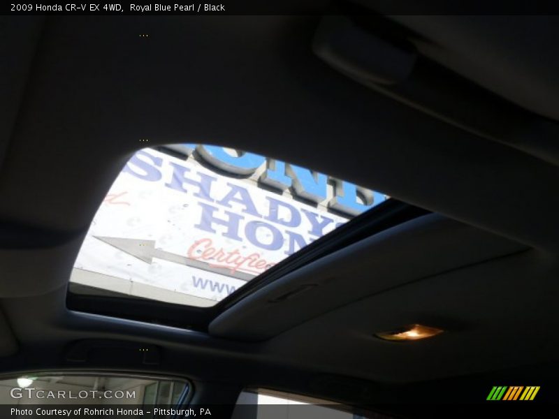 Royal Blue Pearl / Black 2009 Honda CR-V EX 4WD