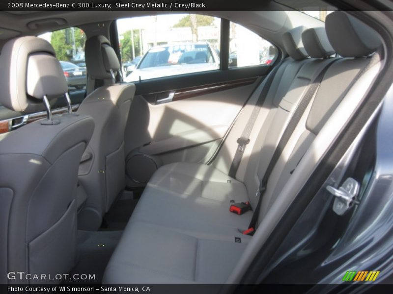 Steel Grey Metallic / Grey/Black 2008 Mercedes-Benz C 300 Luxury