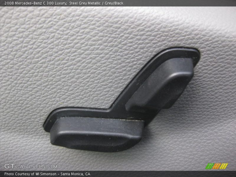 Steel Grey Metallic / Grey/Black 2008 Mercedes-Benz C 300 Luxury