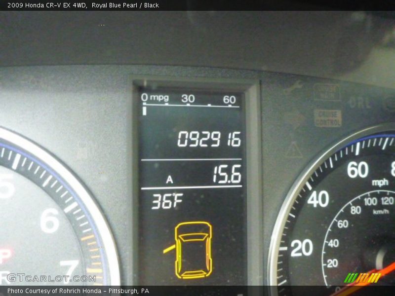 Royal Blue Pearl / Black 2009 Honda CR-V EX 4WD