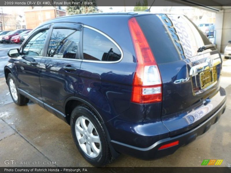 Royal Blue Pearl / Black 2009 Honda CR-V EX 4WD