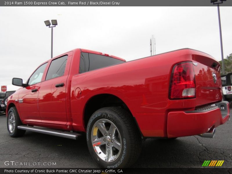 Flame Red / Black/Diesel Gray 2014 Ram 1500 Express Crew Cab