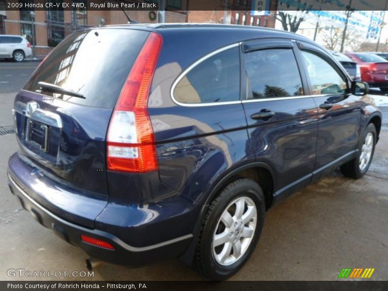 Royal Blue Pearl / Black 2009 Honda CR-V EX 4WD