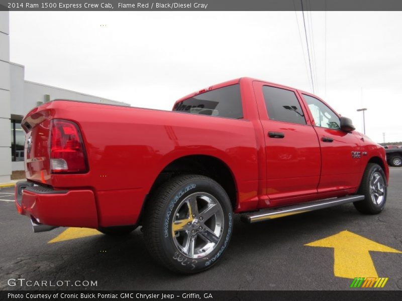 Flame Red / Black/Diesel Gray 2014 Ram 1500 Express Crew Cab