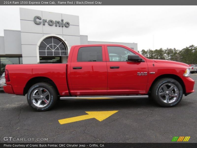 Flame Red / Black/Diesel Gray 2014 Ram 1500 Express Crew Cab