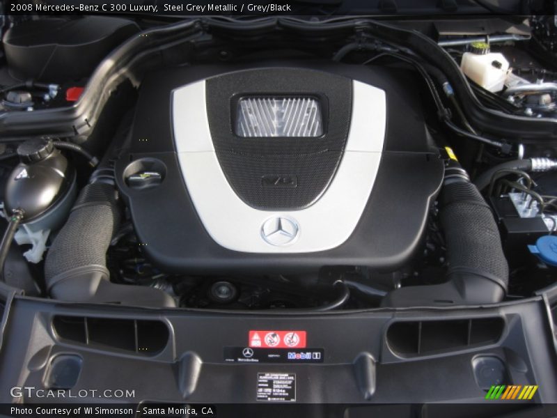 Steel Grey Metallic / Grey/Black 2008 Mercedes-Benz C 300 Luxury