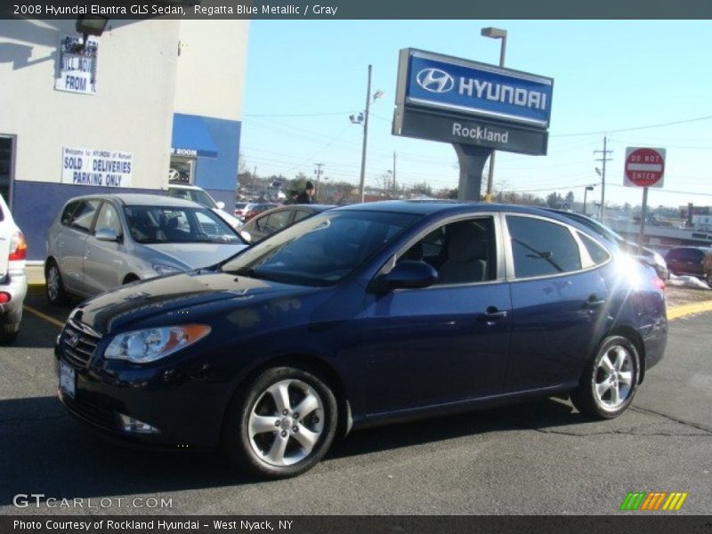 Regatta Blue Metallic / Gray 2008 Hyundai Elantra GLS Sedan