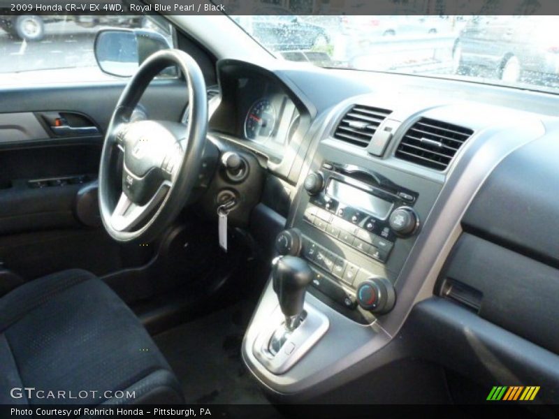 Royal Blue Pearl / Black 2009 Honda CR-V EX 4WD