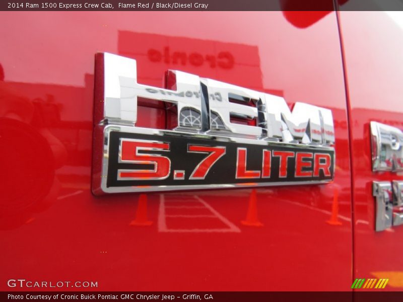 Flame Red / Black/Diesel Gray 2014 Ram 1500 Express Crew Cab