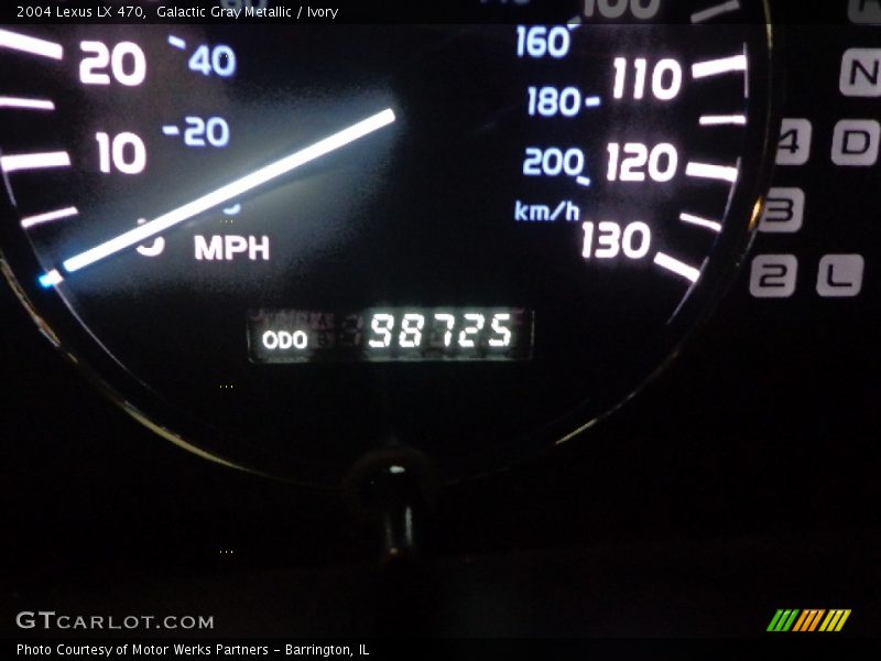 Galactic Gray Metallic / Ivory 2004 Lexus LX 470