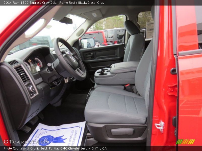 Flame Red / Black/Diesel Gray 2014 Ram 1500 Express Crew Cab