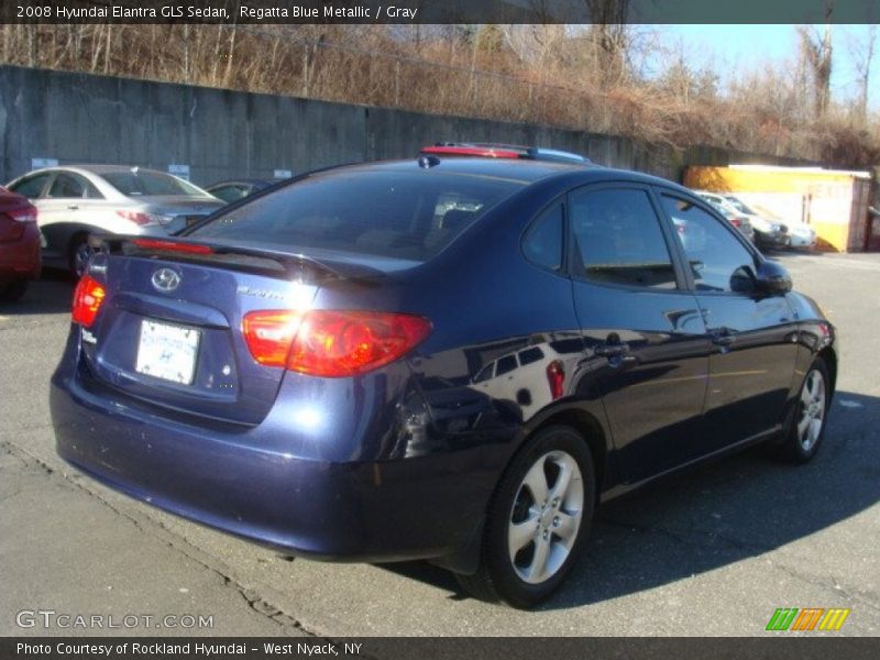 Regatta Blue Metallic / Gray 2008 Hyundai Elantra GLS Sedan