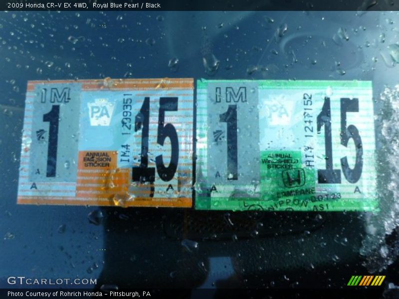 Royal Blue Pearl / Black 2009 Honda CR-V EX 4WD