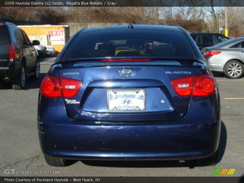 Regatta Blue Metallic / Gray 2008 Hyundai Elantra GLS Sedan