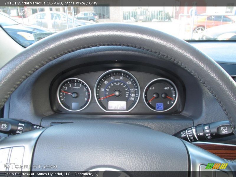 Stone White / Gray 2011 Hyundai Veracruz GLS AWD