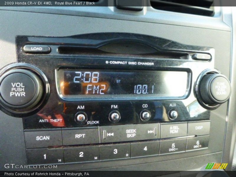 Royal Blue Pearl / Black 2009 Honda CR-V EX 4WD