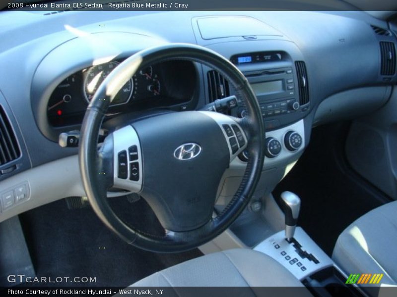 Regatta Blue Metallic / Gray 2008 Hyundai Elantra GLS Sedan