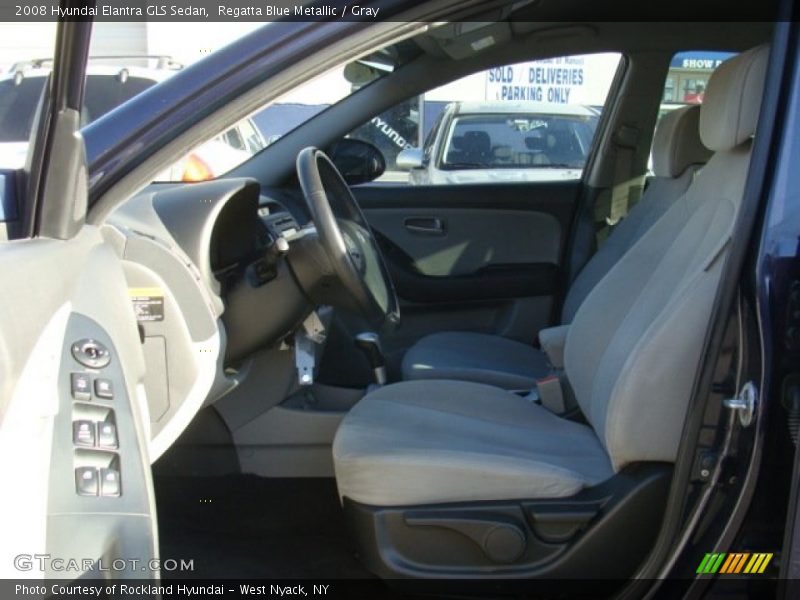 Regatta Blue Metallic / Gray 2008 Hyundai Elantra GLS Sedan
