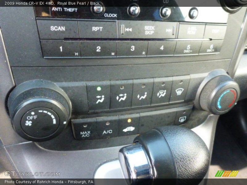 Royal Blue Pearl / Black 2009 Honda CR-V EX 4WD