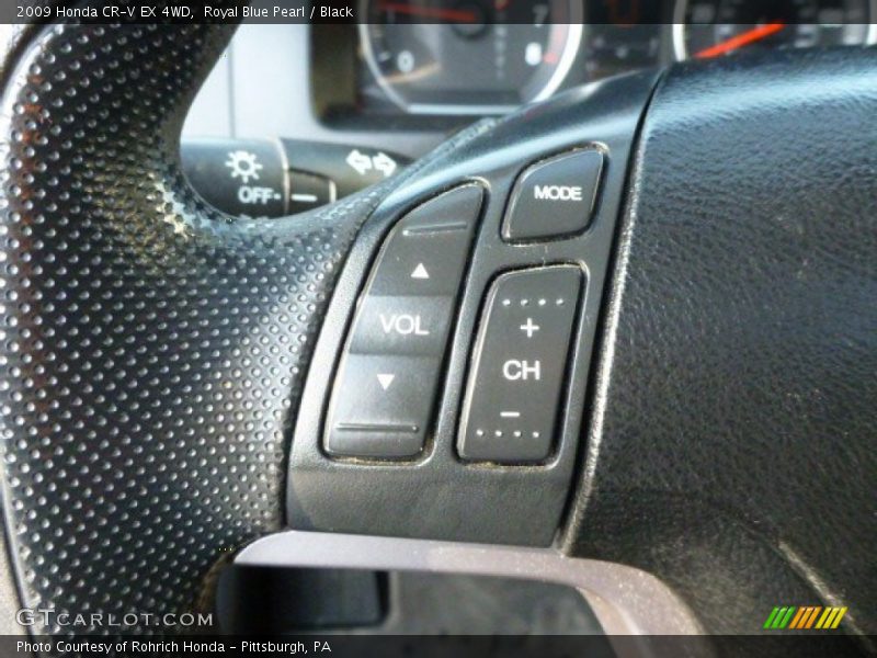 Royal Blue Pearl / Black 2009 Honda CR-V EX 4WD