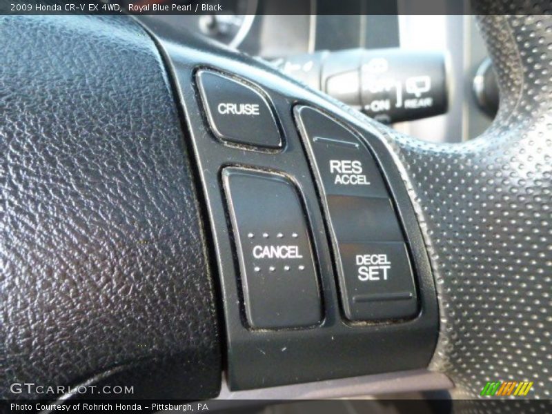 Royal Blue Pearl / Black 2009 Honda CR-V EX 4WD
