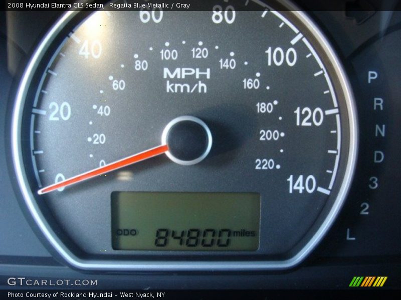Regatta Blue Metallic / Gray 2008 Hyundai Elantra GLS Sedan
