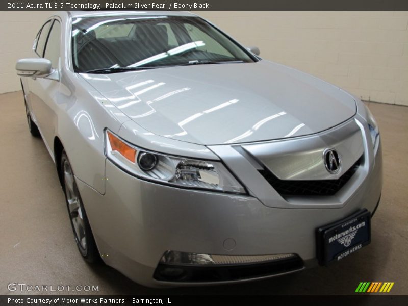 Paladium Silver Pearl / Ebony Black 2011 Acura TL 3.5 Technology