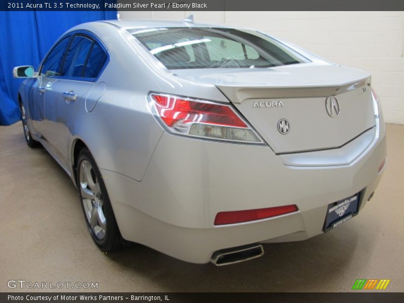 Paladium Silver Pearl / Ebony Black 2011 Acura TL 3.5 Technology