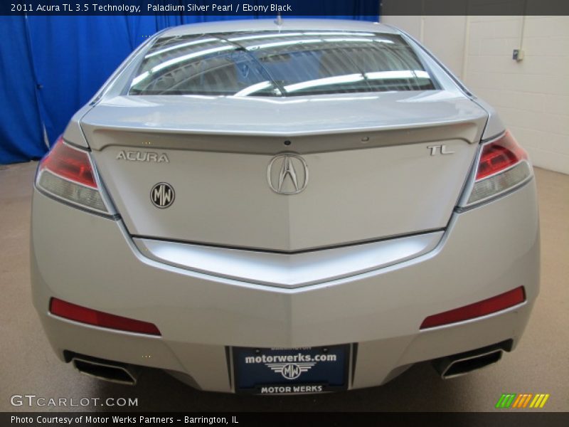 Paladium Silver Pearl / Ebony Black 2011 Acura TL 3.5 Technology