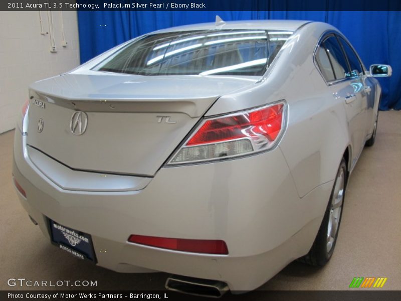 Paladium Silver Pearl / Ebony Black 2011 Acura TL 3.5 Technology
