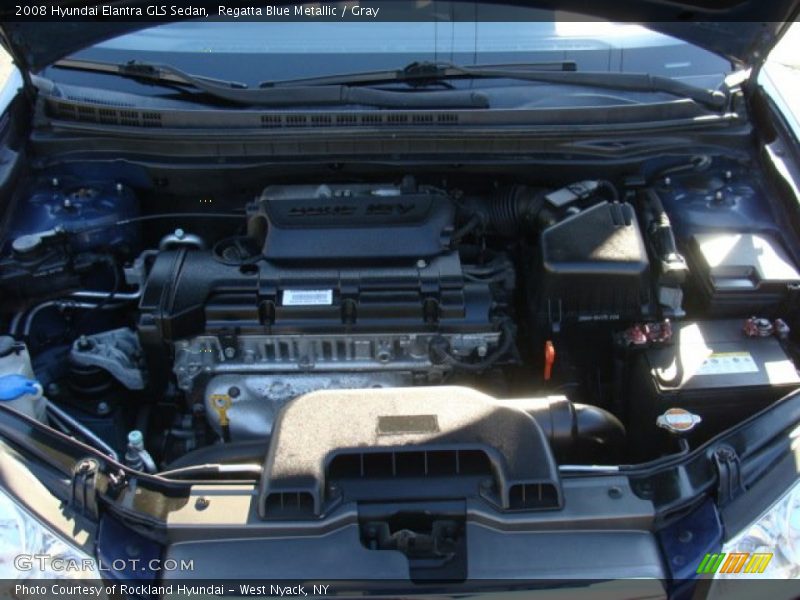 Regatta Blue Metallic / Gray 2008 Hyundai Elantra GLS Sedan