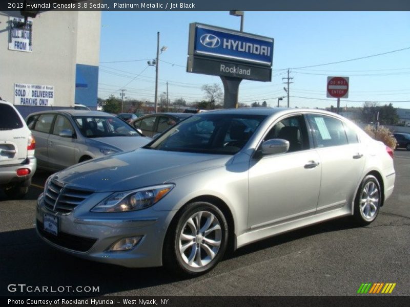 Platinum Metallic / Jet Black 2013 Hyundai Genesis 3.8 Sedan
