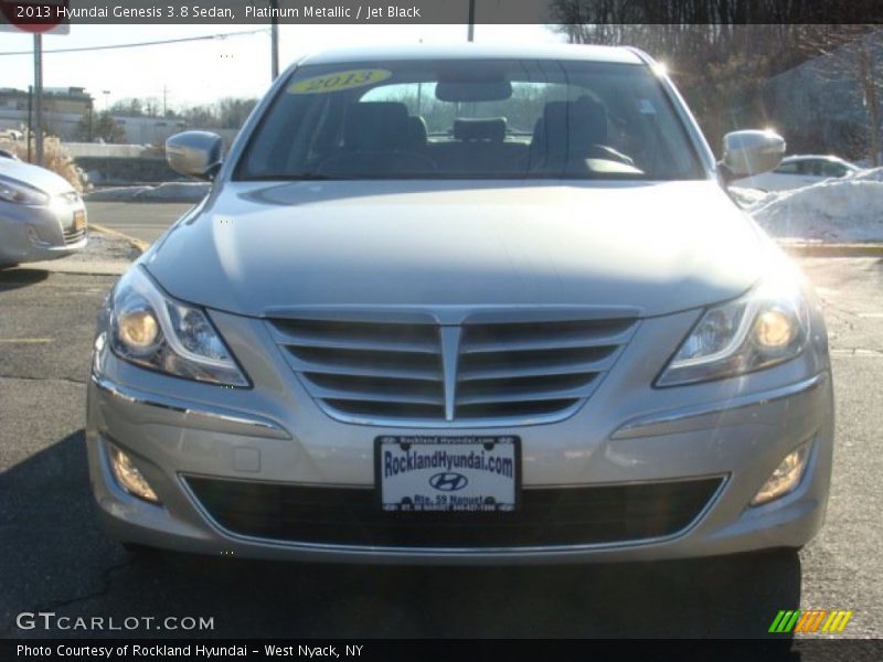 Platinum Metallic / Jet Black 2013 Hyundai Genesis 3.8 Sedan