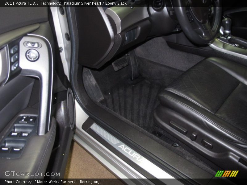 Paladium Silver Pearl / Ebony Black 2011 Acura TL 3.5 Technology