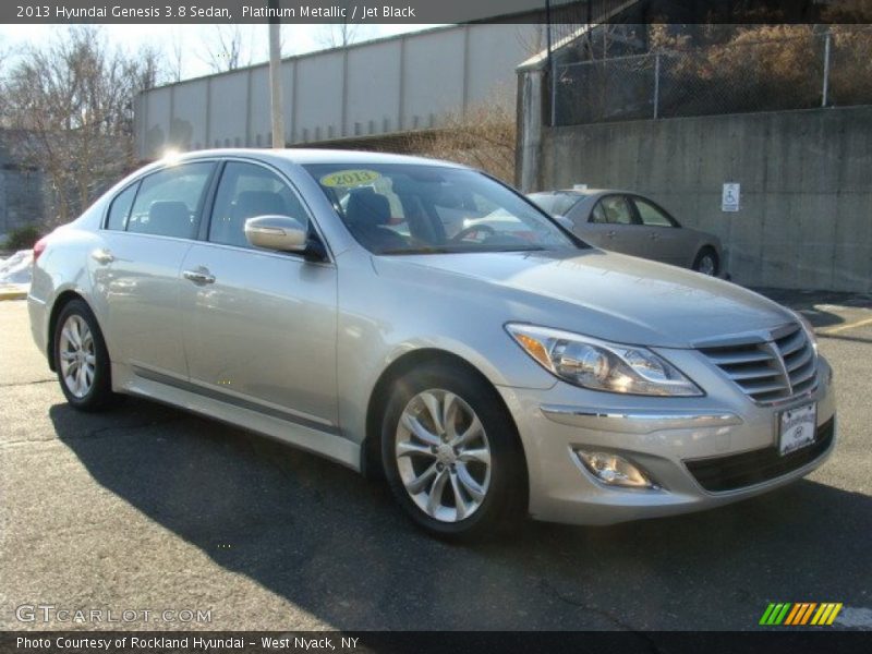 Platinum Metallic / Jet Black 2013 Hyundai Genesis 3.8 Sedan